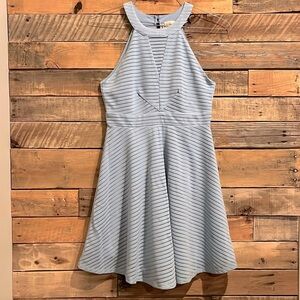 Blue dress stripes sleeveless Altar’d State